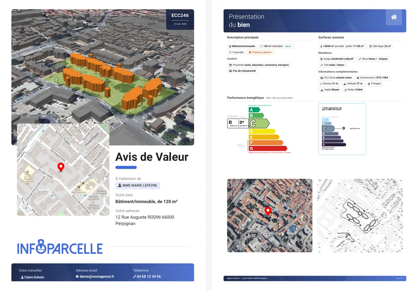 Avis de valeur PDF brandé