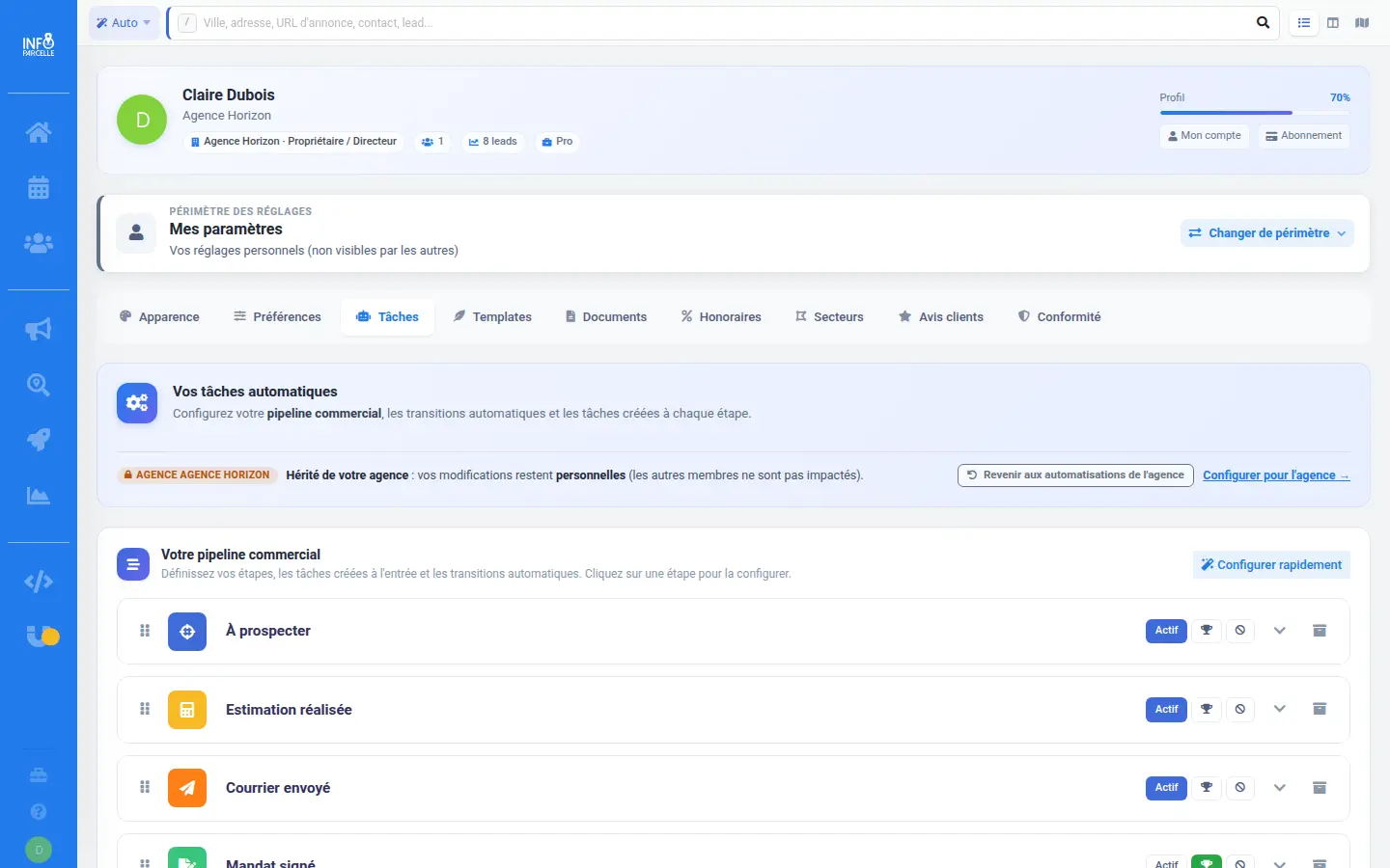Configuration du pipeline automatisé