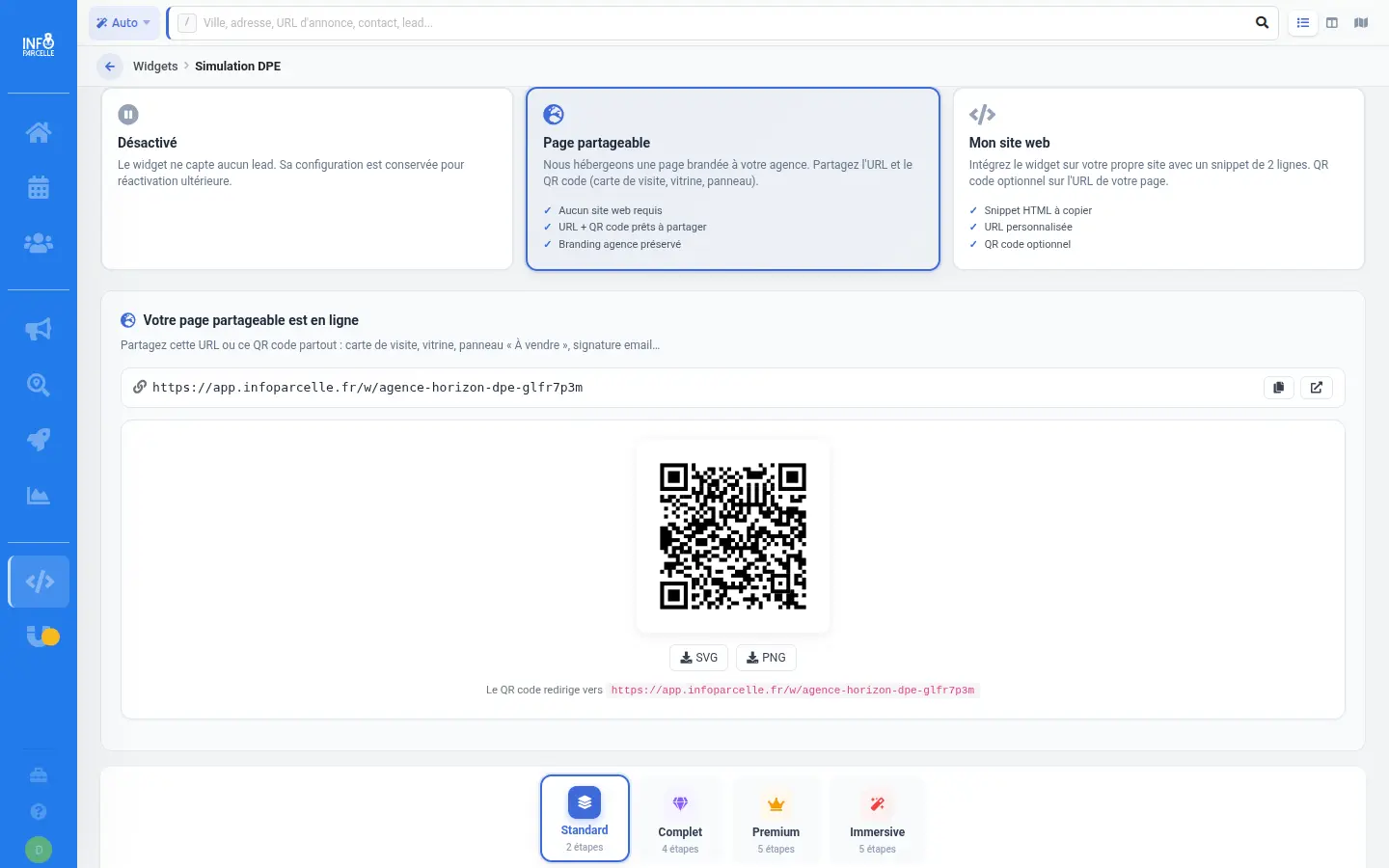 Intégration du widget par snippet